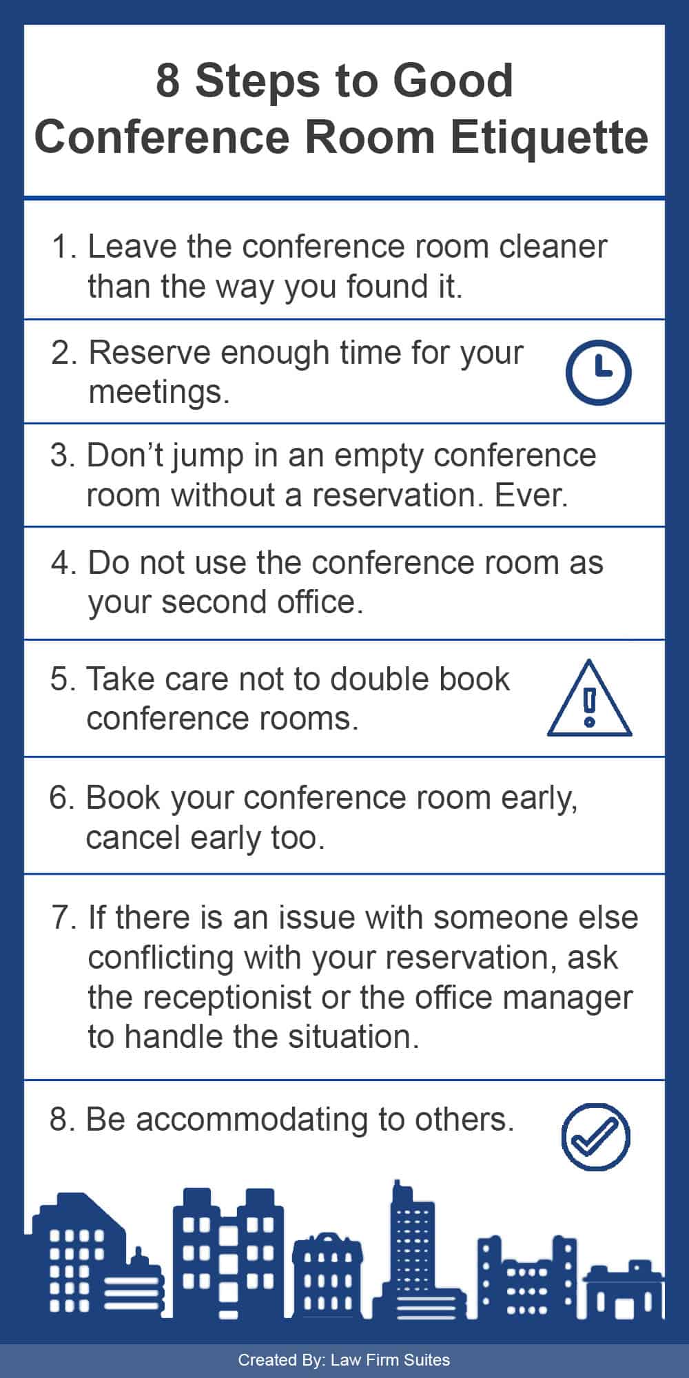 conference room etiquette infographic