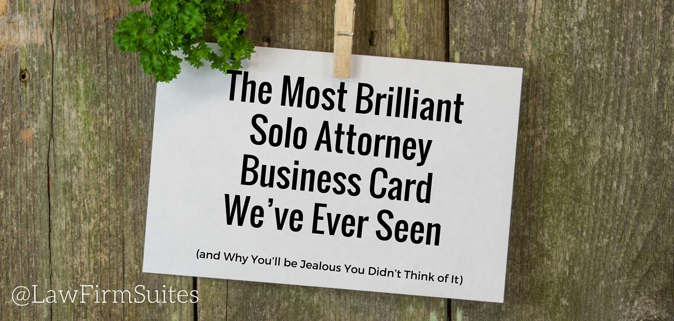 solo attorney business card