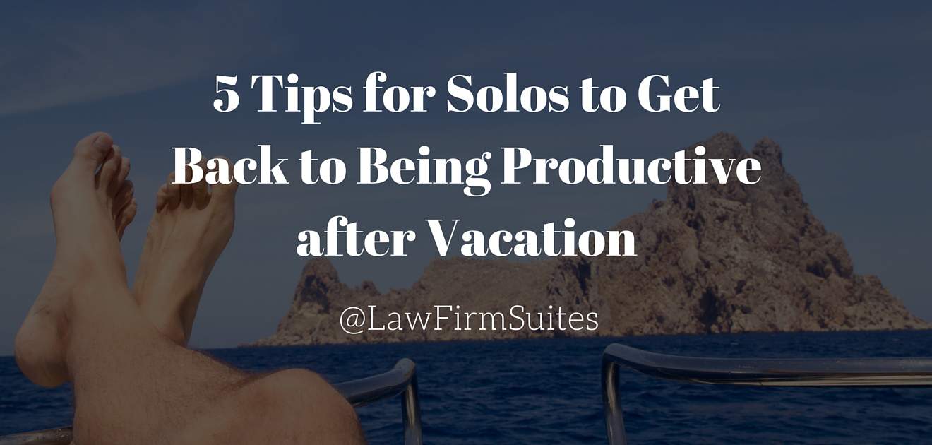 Solos productivity after vacation