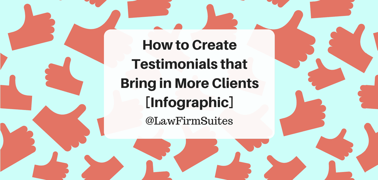 Testimonials bring in clients infographic