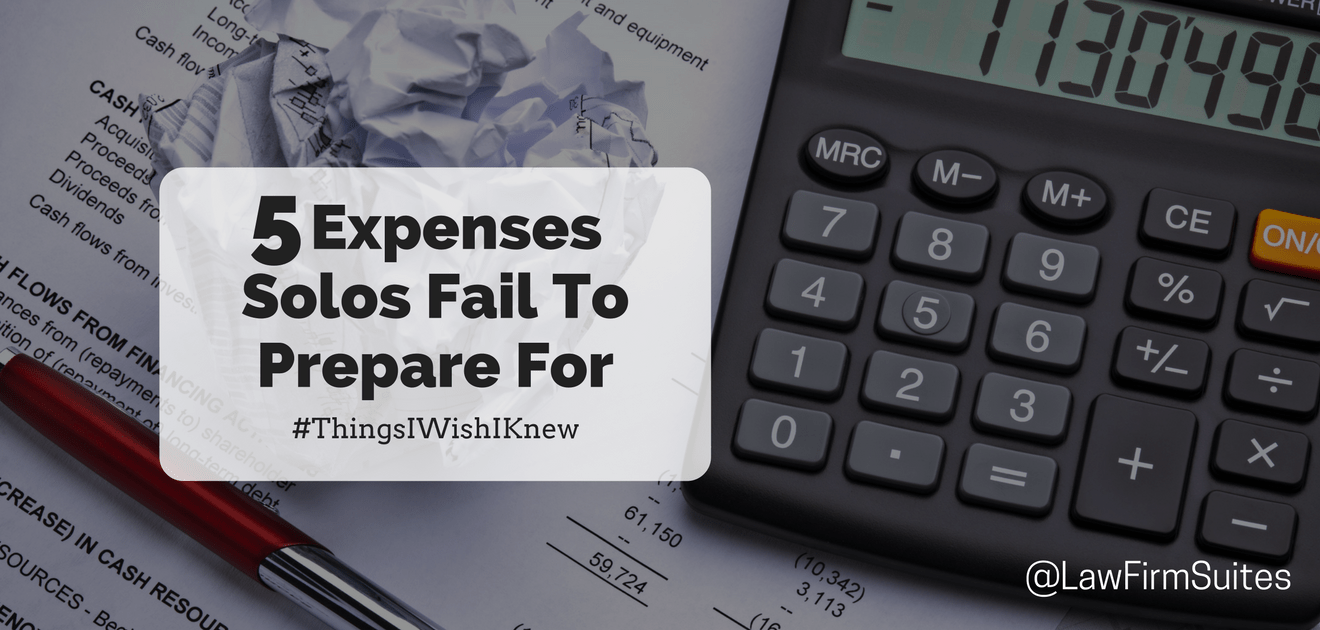 expenses solos fail to prepare for