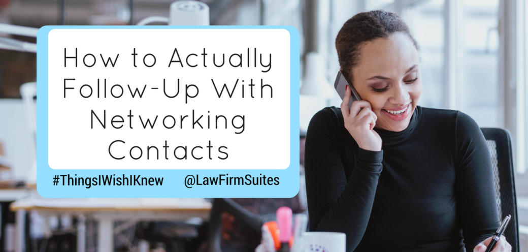 How to Actually Follow-Up With Networking Contacts