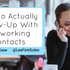How to Actually Follow-Up With Networking Contacts
