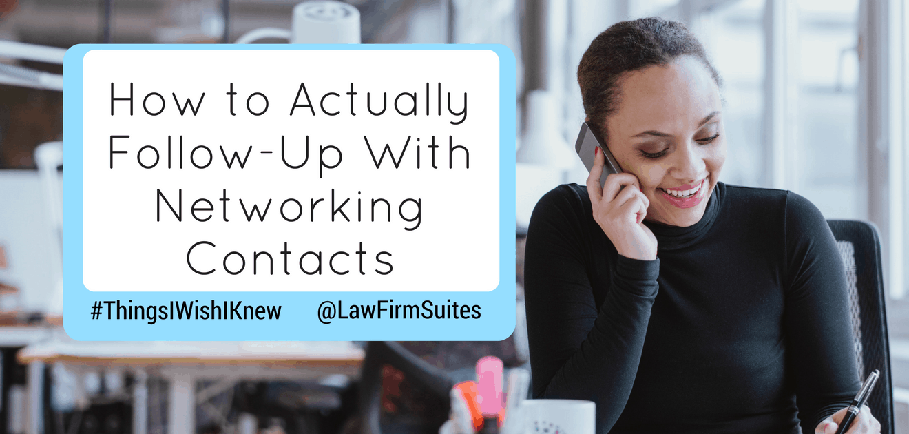 follow-up with networking contacts
