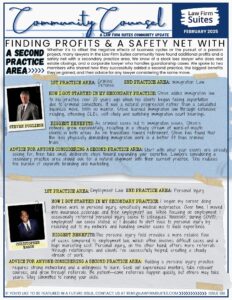 Finding Profits & A Safety Net by Adding a Second Practice - Community Counsel Newsletter